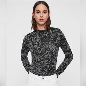 allsaints francesco leo roll neck